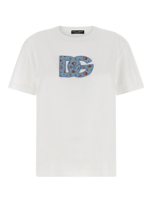 DOLCE & GABBANA: Tシャツ - Tシャツ - 白