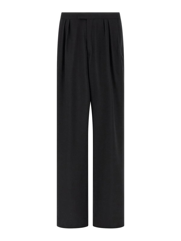 DRIES VAN NOTEN: カジュアルトラウザー - カジュアルパンツ - 黒