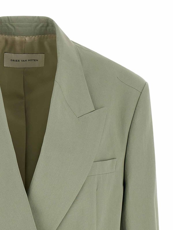The Best Shops DRIES VAN NOTEN: Vestes de costume - Blazer - Vert