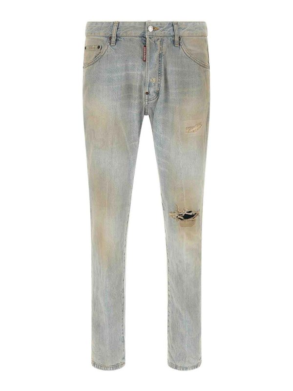 DSQUARED2: Jeans Rectos - Vaqueros Rectos - Azul Claro