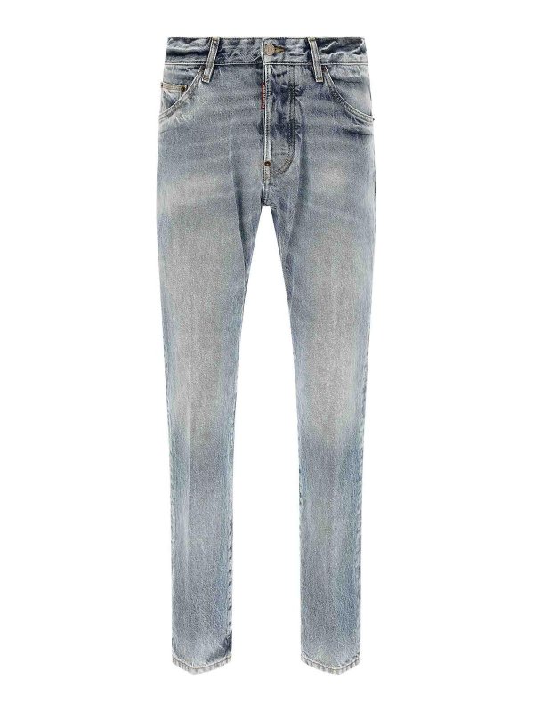 DSQUARED2: Jeans Rectos - Vaqueros Rectos - Azul Claro