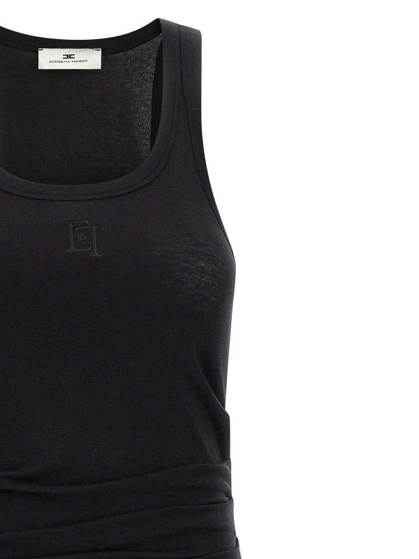 The Best Shops ELISABETTA FRANCHI: ニーレングスドレス - 膝丈ドレス - 黒