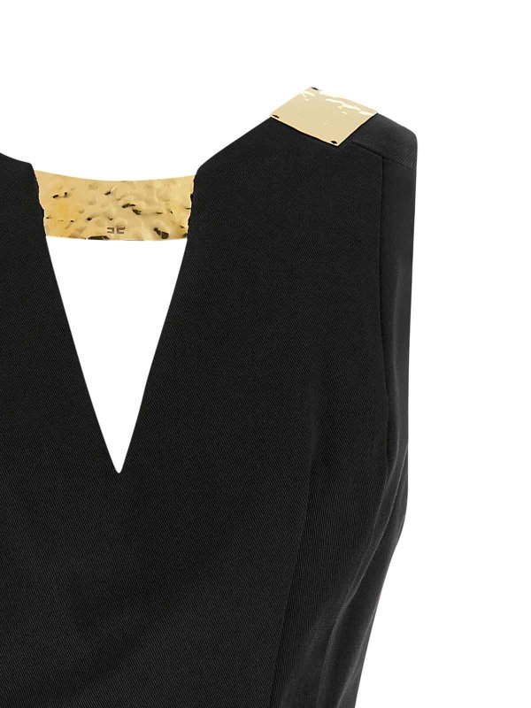 The Best Shops ELISABETTA FRANCHI: ニーレングスドレス - 膝丈ドレス - 黒