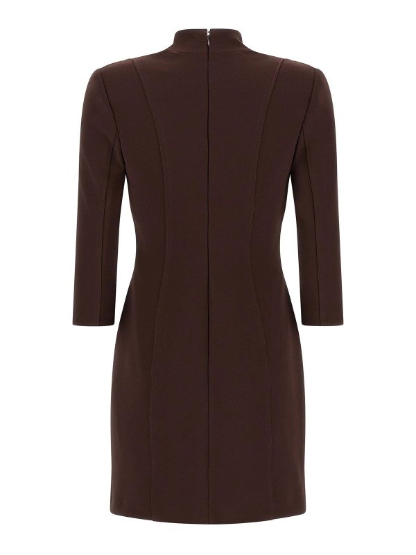 ELISABETTA FRANCHI: abiti al ginocchio online - Vestito  Con Logo Con Fasce Elastiche