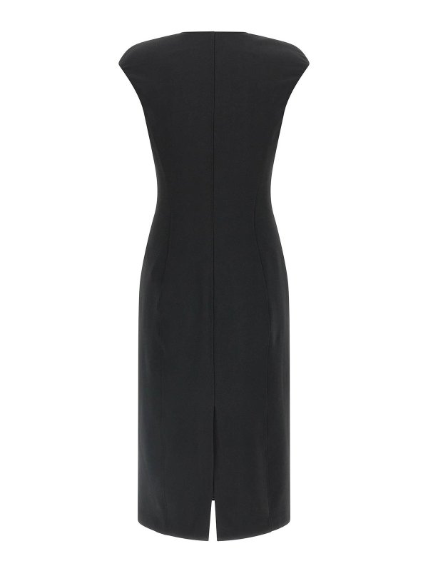 ELISABETTA FRANCHI: ニーレングスドレス online - 膝丈ドレス - 黒