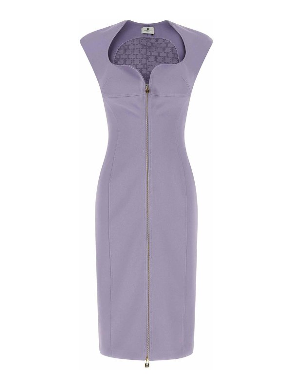 ELISABETTA FRANCHI: ニーレングスドレス - 膝丈ドレス - 紫