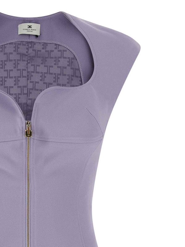 The Best Shops ELISABETTA FRANCHI: ニーレングスドレス - 膝丈ドレス - 紫