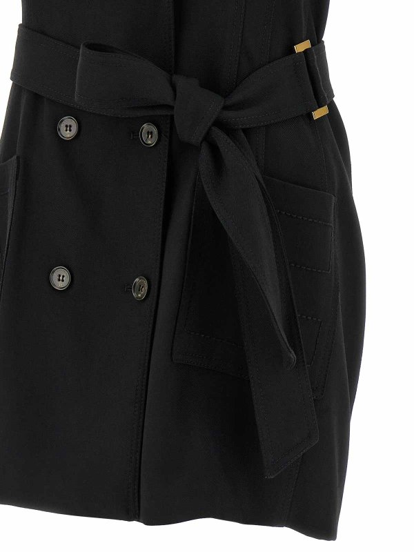 膝丈ドレス - 黒 shop online: ELISABETTA FRANCHI