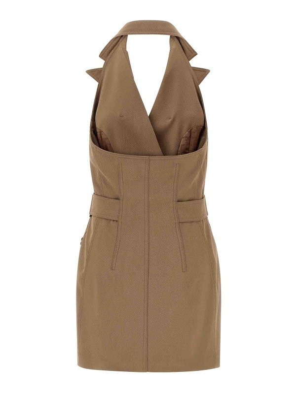 ELISABETTA FRANCHI: ニーレングスドレス online - 膝丈ドレス - ベージュ