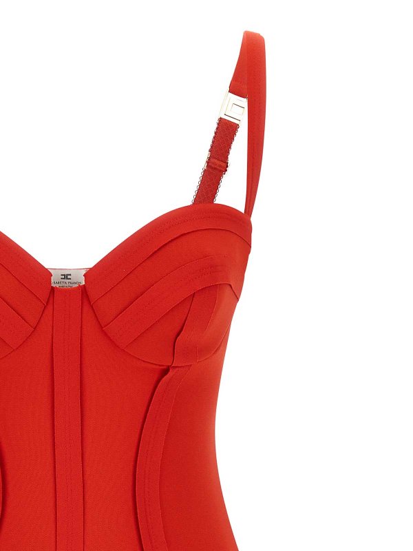 The Best Shops ELISABETTA FRANCHI: ニーレングスドレス - 膝丈ドレス - オレンジ