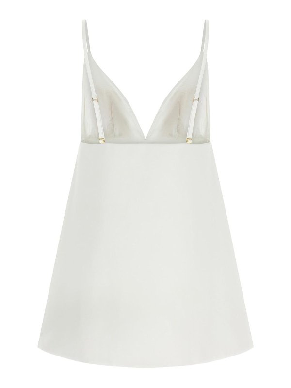 ELISABETTA FRANCHI: ニーレングスドレス online - 膝丈ドレス - 白