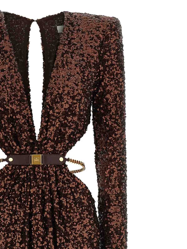 The Best Shops ELISABETTA FRANCHI: イブニングドレス - イブニングドレス - ブラウン