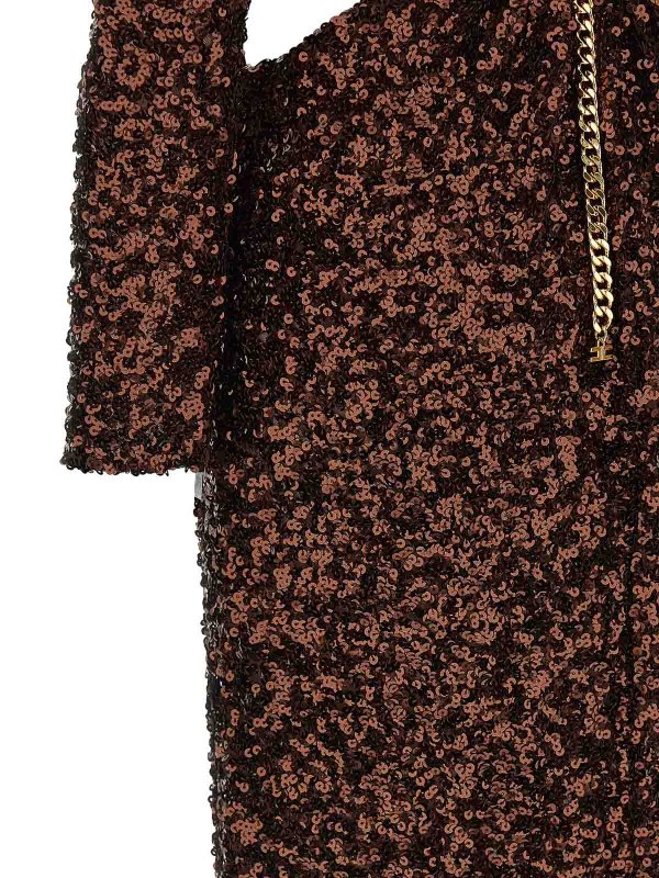 イブニングドレス - ブラウン shop online: ELISABETTA FRANCHI