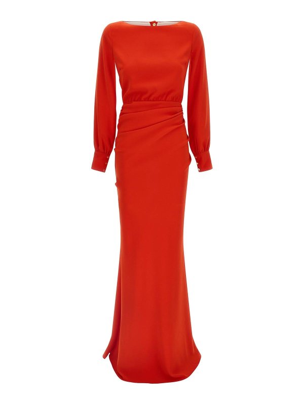 ELISABETTA FRANCHI: イブニングドレス - イブニングドレス - 赤