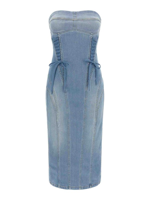 ELISABETTA FRANCHI: abiti al ginocchio - Vestito  in jeans