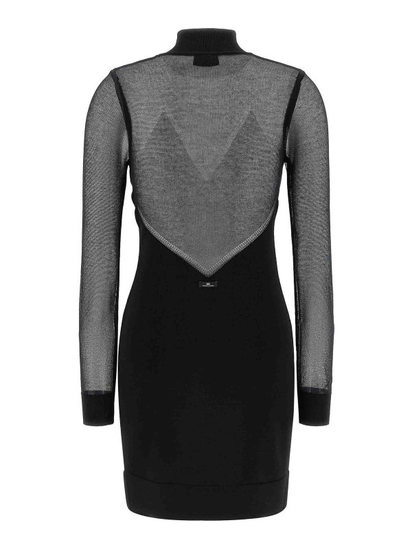 ELISABETTA FRANCHI: ニーレングスドレス online - 膝丈ドレス - 黒