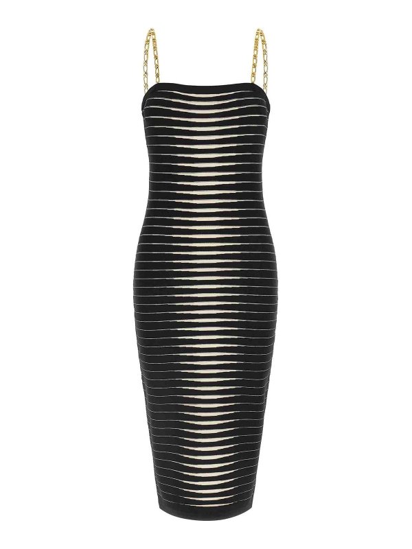 ELISABETTA FRANCHI: ニーレングスドレス - 膝丈ドレス - 白