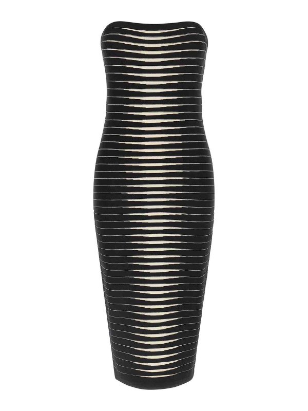 ELISABETTA FRANCHI: ニーレングスドレス online - 膝丈ドレス - 白