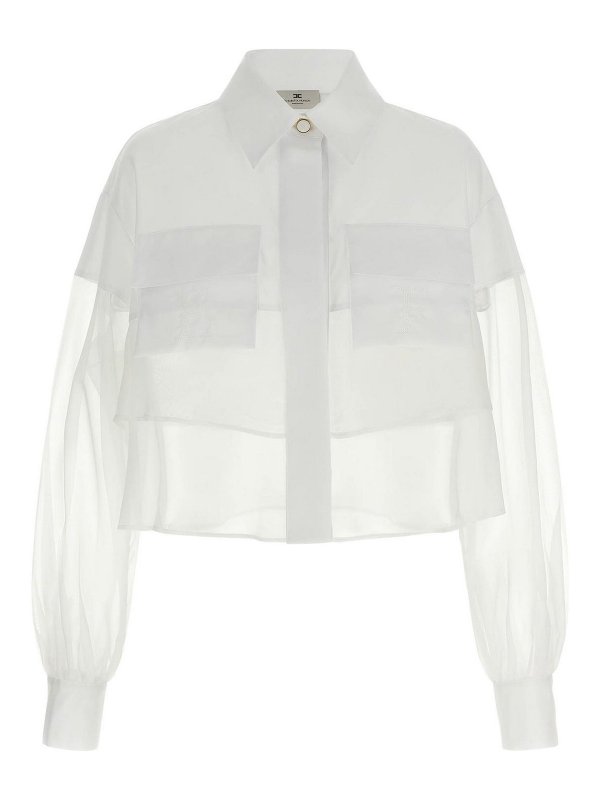 ELISABETTA FRANCHI: camicie - Camicia in organza