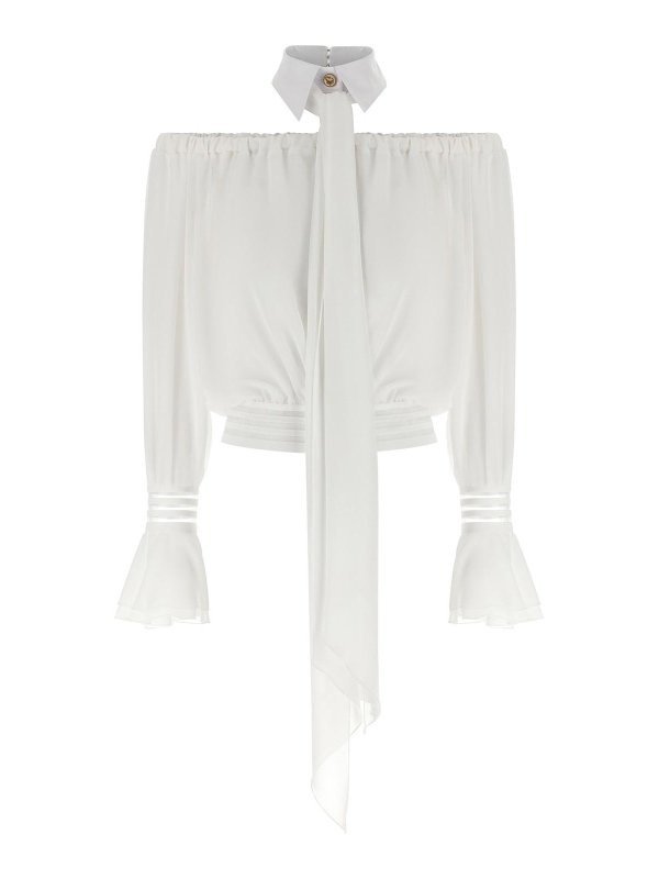ELISABETTA FRANCHI: ブラウス - ブラウス - 白