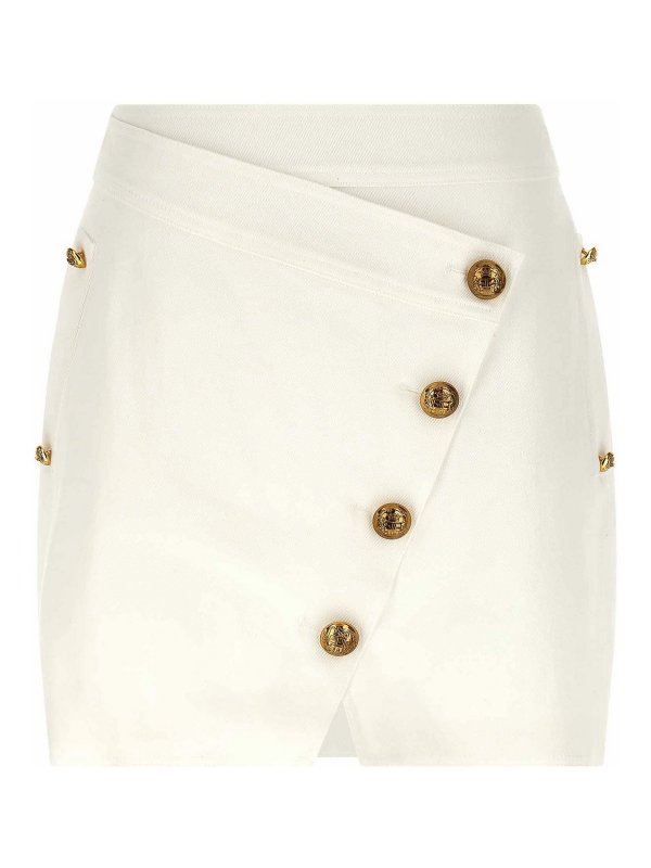 ELISABETTA FRANCHI: ミニスカート - ミニスカート - 白