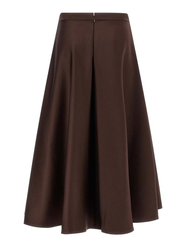 ELISABETTA FRANCHI: ニーレングススカート＆ミディ丈 online - 膝丈/ミディスカート - ブラウン