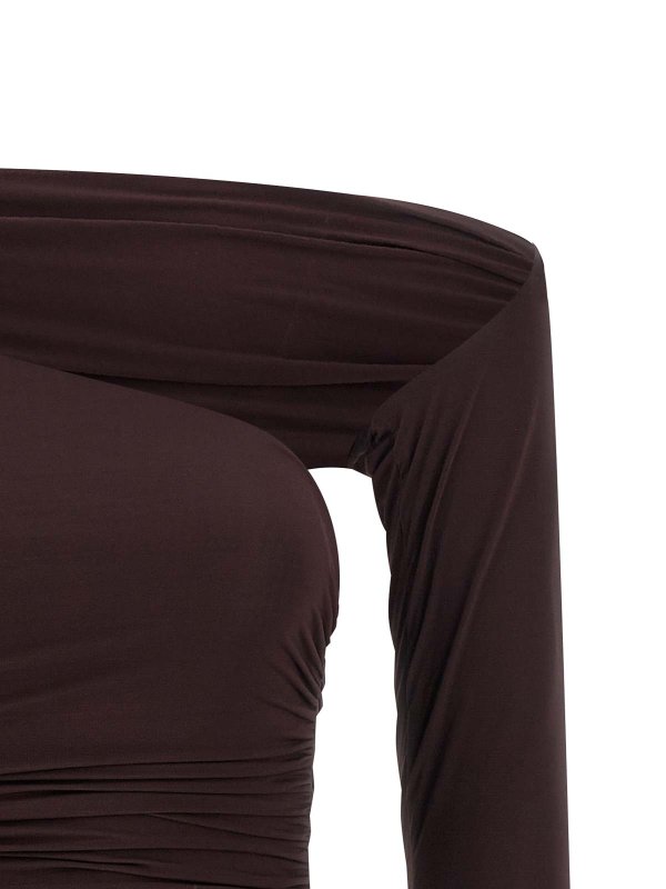 The Best Shops ELISABETTA FRANCHI: トップス＆タンクトップ - トップ/タンクトップ - ブラウン