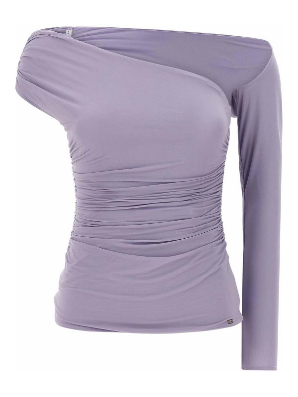 ELISABETTA FRANCHI: トップス＆タンクトップ - トップ/タンクトップ - 紫