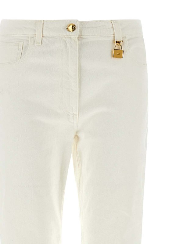 The Best Shops ELISABETTA FRANCHI: straight leg jeans - Jewel Padlock Jeans