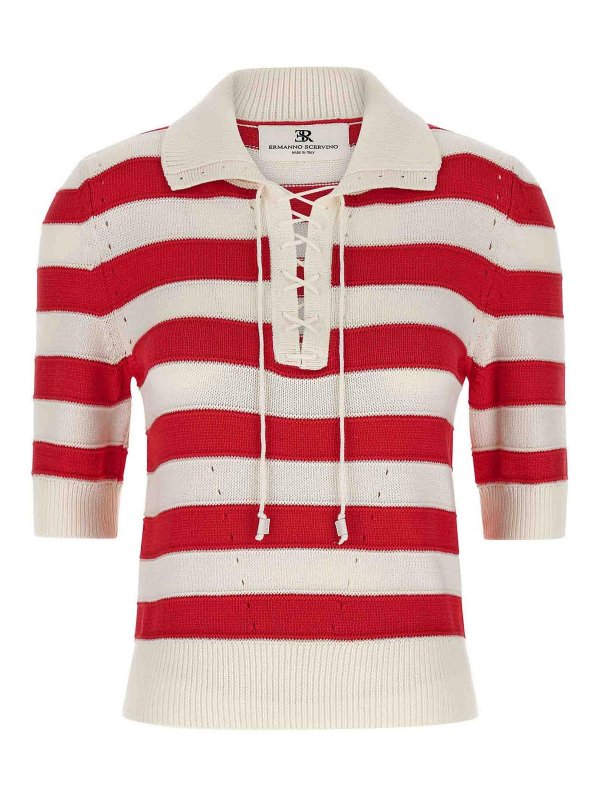 ERMANNO SCERVINO: ポロシャツ - ポロシャツ - 赤