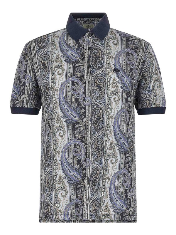 ETRO: Polos  - Polo - Bleu