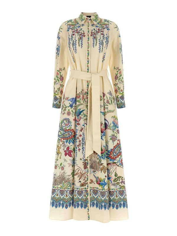 ETRO: ニーレングスドレス - 膝丈ドレス - マルチカラー