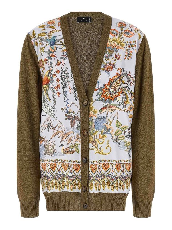ETRO: Cardigans - Cardigan - Vert