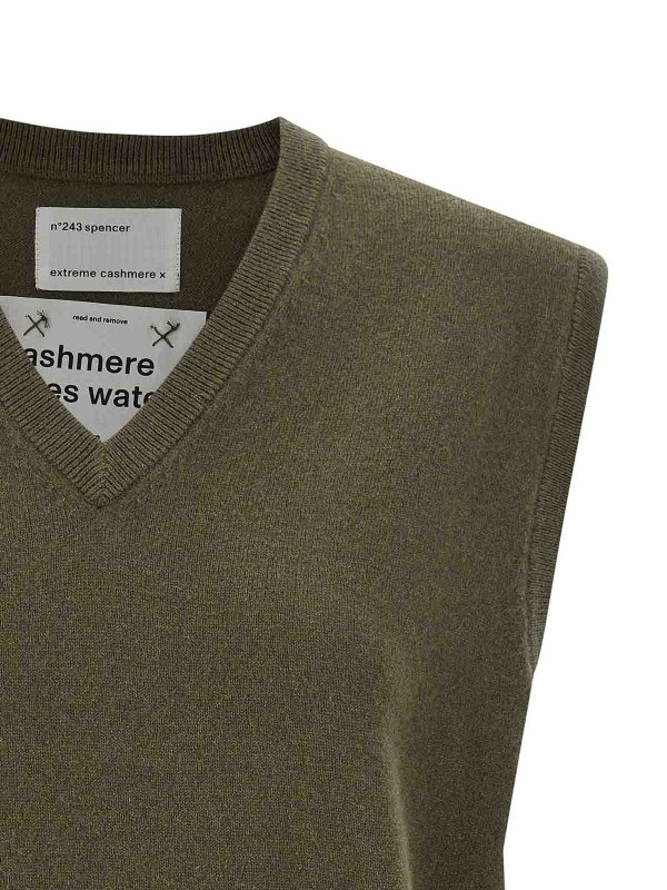 The Best Shops EXTREME CASHMERE: Chalecos - Chaleco - Verde