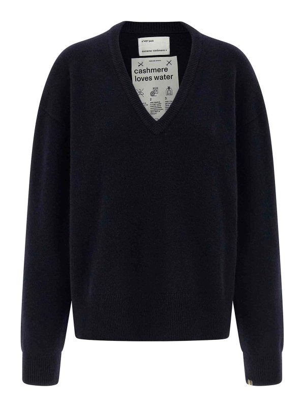 EXTREME CASHMERE: クルーネック - クルーネック - ブルー