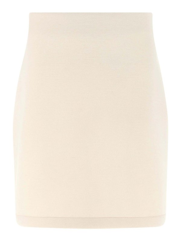 FABIANA FILIPPI: ニーレングススカート＆ミディ丈 - 膝丈/ミディスカート - ベージュ