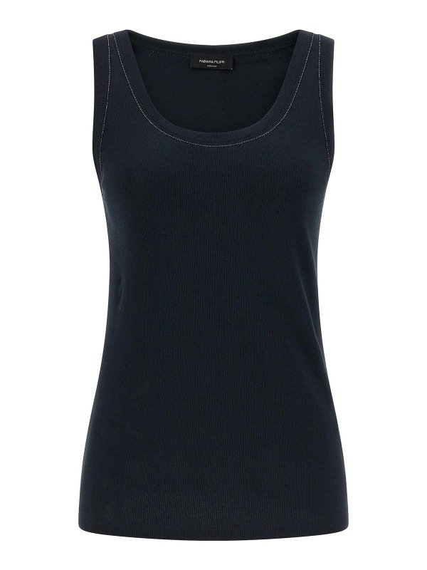 FABIANA FILIPPI: トップス＆タンクトップ - トップ/タンクトップ - ブルー