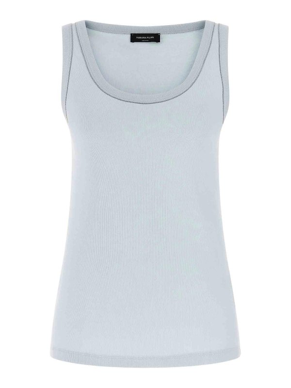 FABIANA FILIPPI: Tops & Débardeurs - Top - Bleu Clair