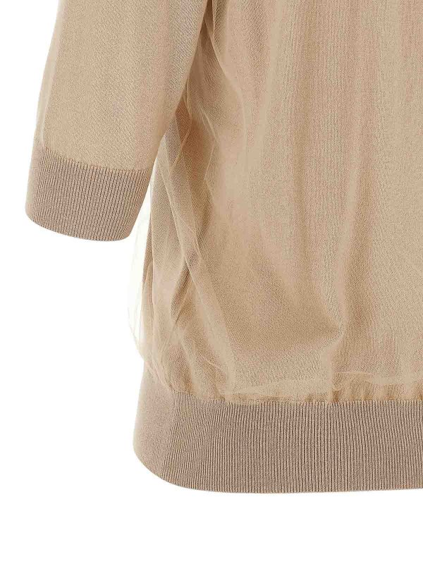 クルーネック - ベージュ Replica 
online: FABIANA FILIPPI