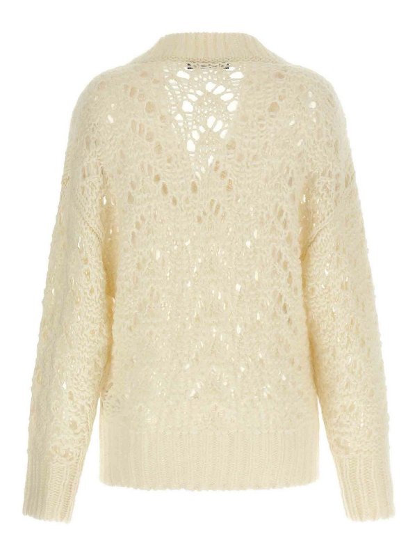 FABIANA FILIPPI: crew necks online - Platinum Mohair Sweater