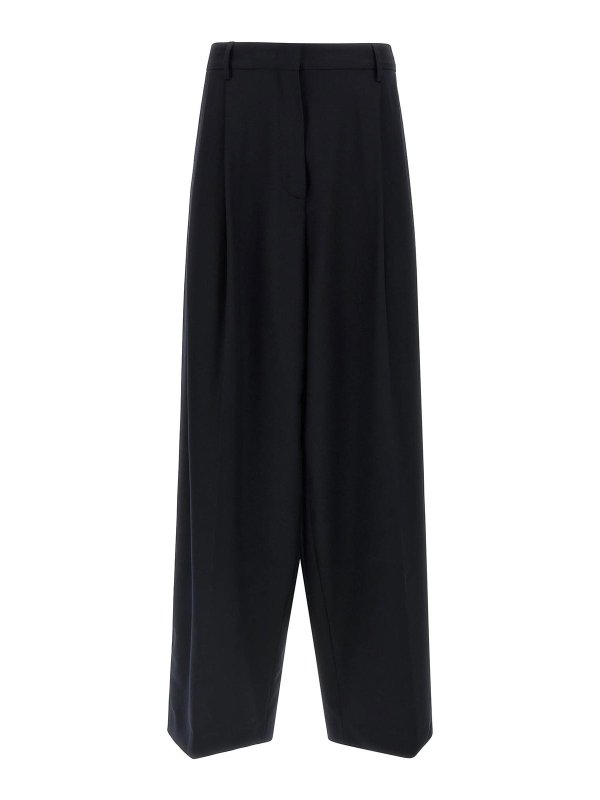 FABIANA FILIPPI: カジュアルトラウザー - カジュアルパンツ - ブルー