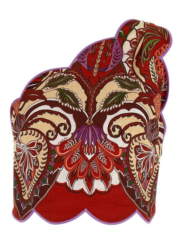 FARM RIO: Tops & Tank tops - Red Odara Scallops Top