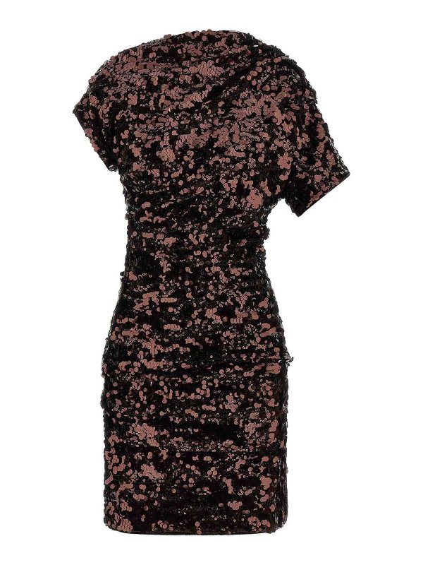 GANNI: ショートドレス - ショートドレス - ブラウン