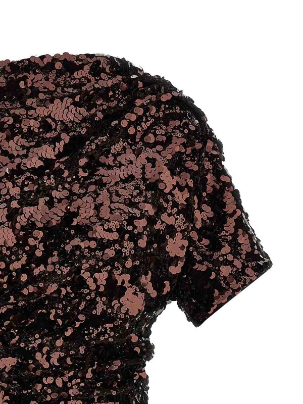 The Best Shops GANNI: ショートドレス - ショートドレス - ブラウン