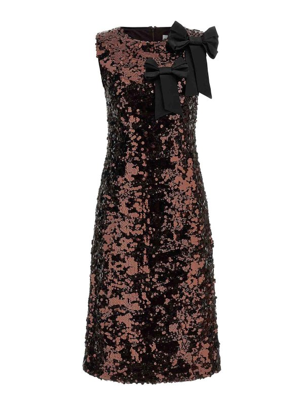 GANNI: ニーレングスドレス - 膝丈ドレス - ブラウン