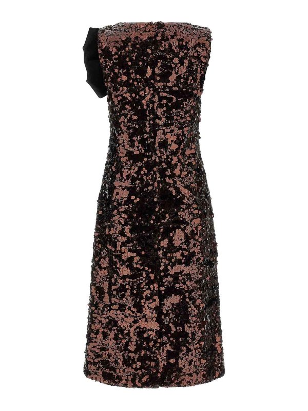 GANNI: ニーレングスドレス online - 膝丈ドレス - ブラウン