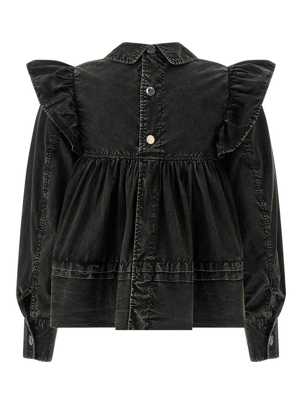 GANNI: Blusen online - Bluse - Schwarz