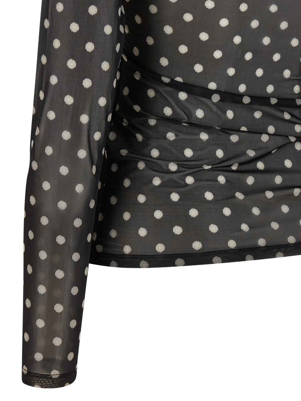 Printed Sheer Sweater Replica 
online: GANNI