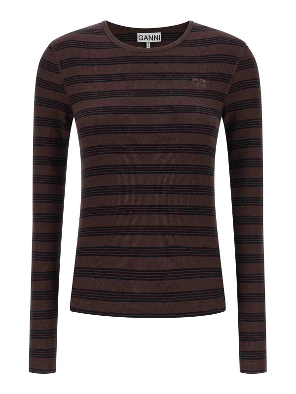 GANNI: クルーネック - クルーネック - マルチカラー