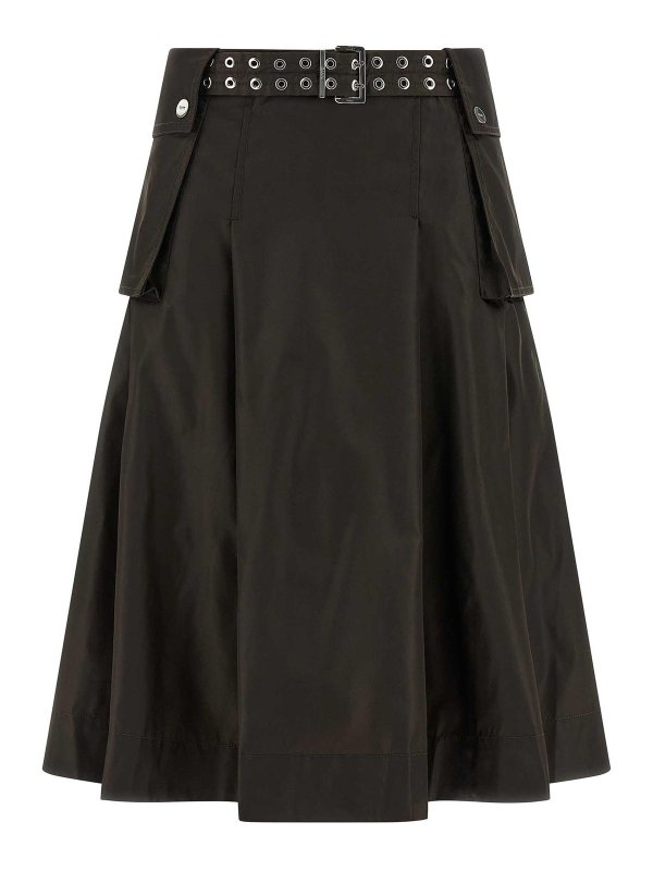 GANNI: ニーレングススカート＆ミディ丈 - 膝丈/ミディスカート - ブラウン